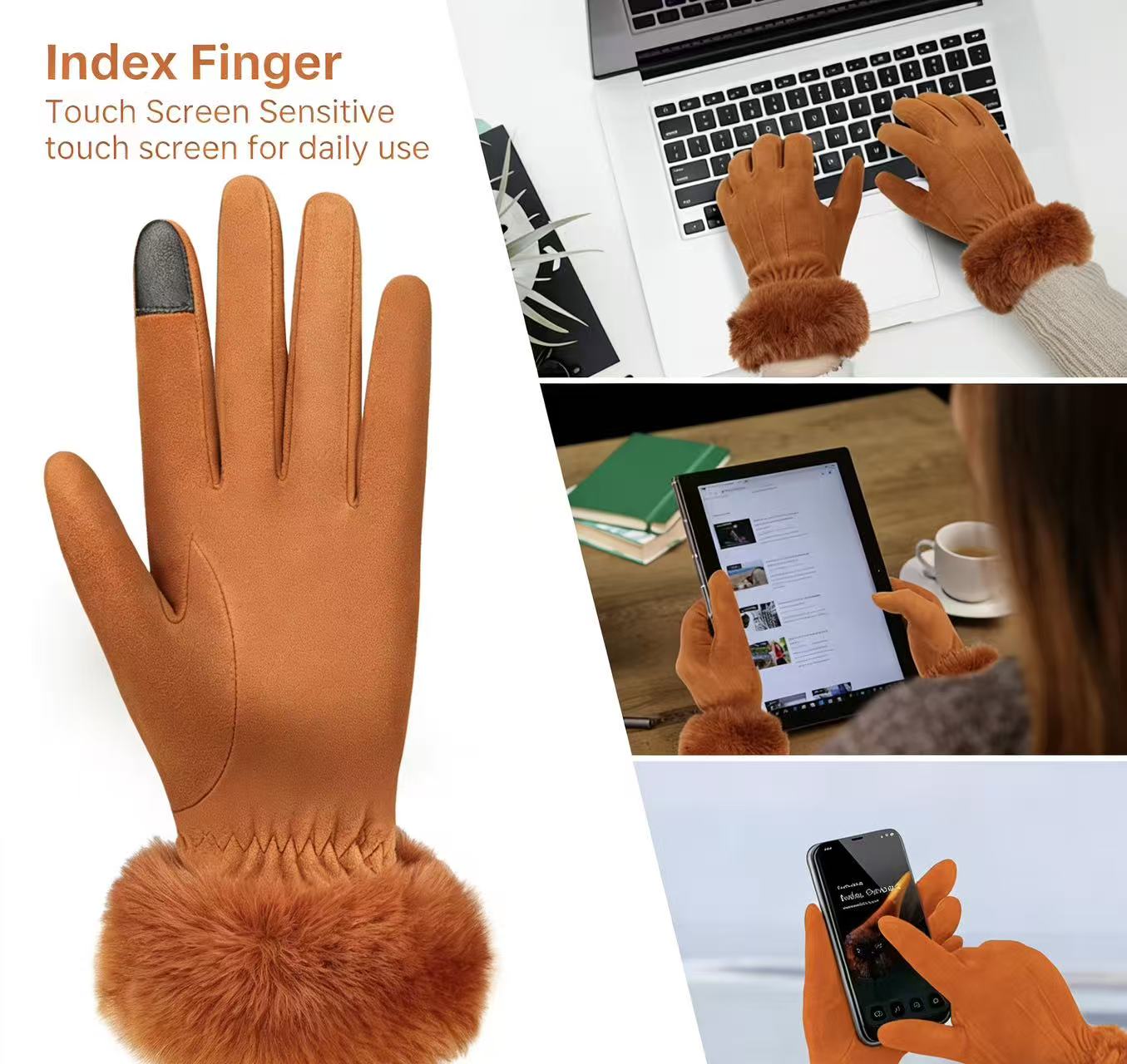 Women's Deerskin Warm Gloves A - مراجعة Wool Glove Lined وسعره