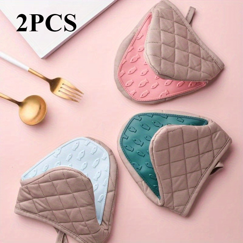 2pcs Silicone Pads | Ergonomic - مراجعة Oven Mitt Silicone وسعره