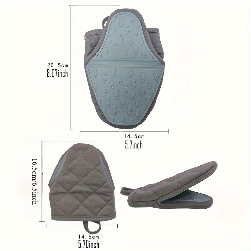2pcs Silicone Pads | Ergonomic - مراجعة Oven Mitt Silicone وسعره