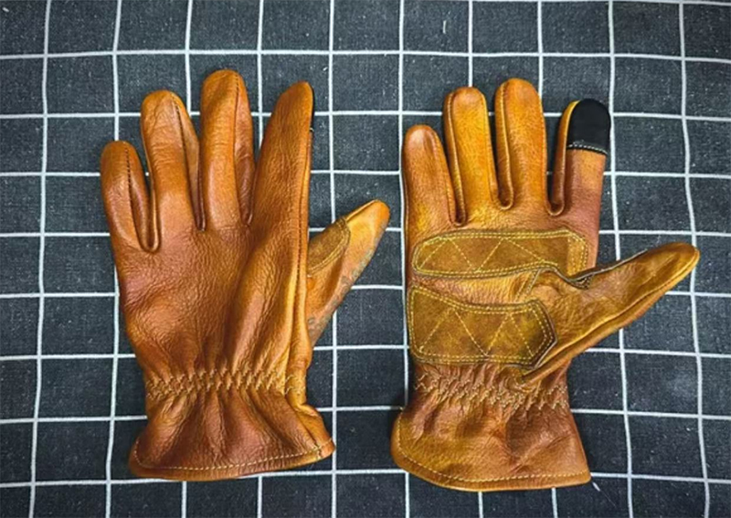 Handmade Genuine Leather Retro - مراجعة Motorcycle Glove Knuckle وسعره