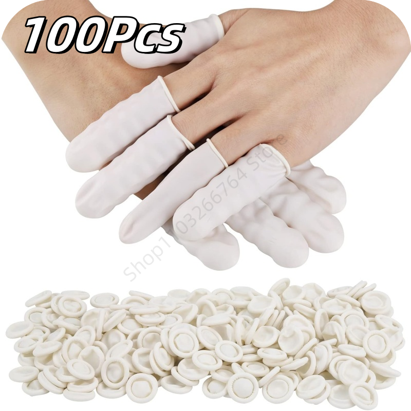 100Pcs Disposable Fingertips P - مراجعة Latex Disposable Glove وسعره