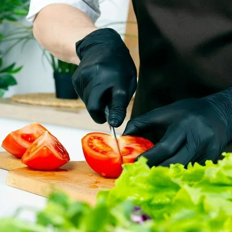 Black Nitrile Gloves Disposabl - مراجعة Nitrile Mechanic Glove وسعره