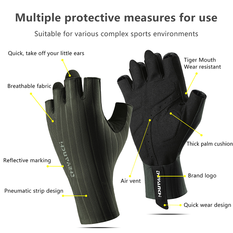 Summer Breathable Half Finger  - مراجعة Cycling Glove Padded وسعره