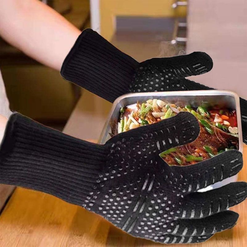 Explosive High Temperature Glo - مراجعة Oven Mitt Silicone وسعره