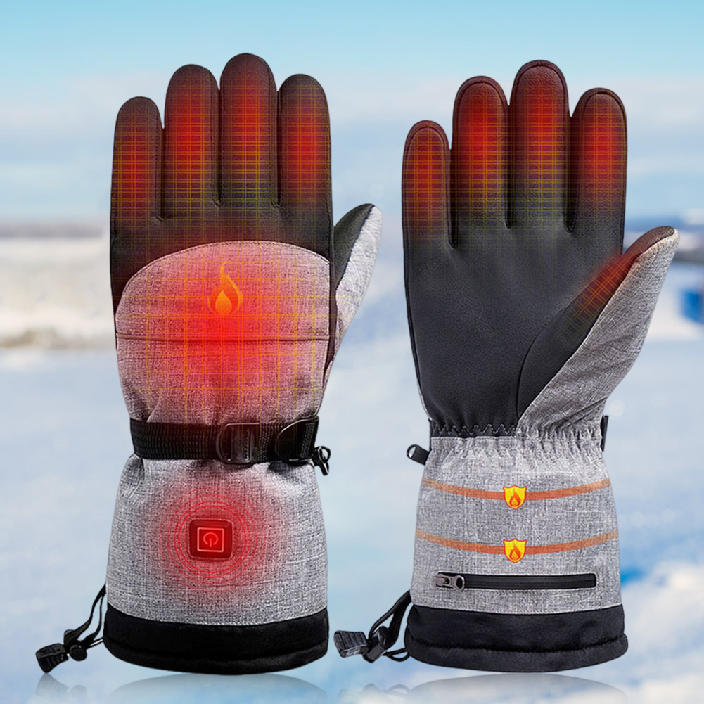 Electric Heated Gloves Men Wom - مراجعة Ski Glove Waterproof وسعره