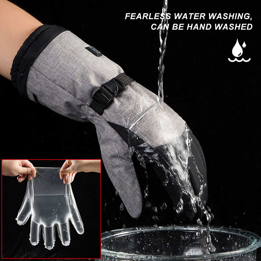 Electric Heated Gloves Men Wom - مراجعة Ski Glove Waterproof وسعره