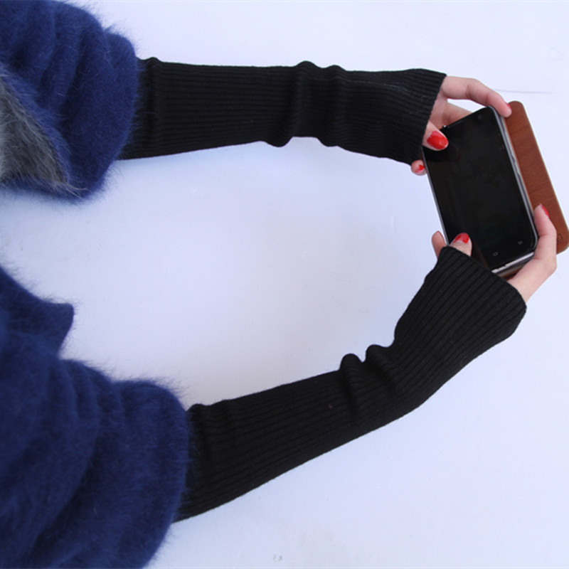 Wholesale Autumn Winter 50cm W - مراجعة Fingerless Glove Knit وسعره