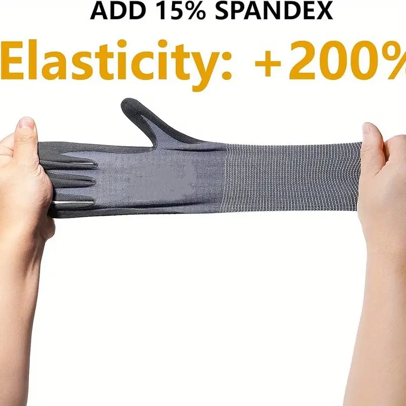 Micro-Foam Safety Work Gloves  - مراجعة Nitrile Mechanic Glove وسعره