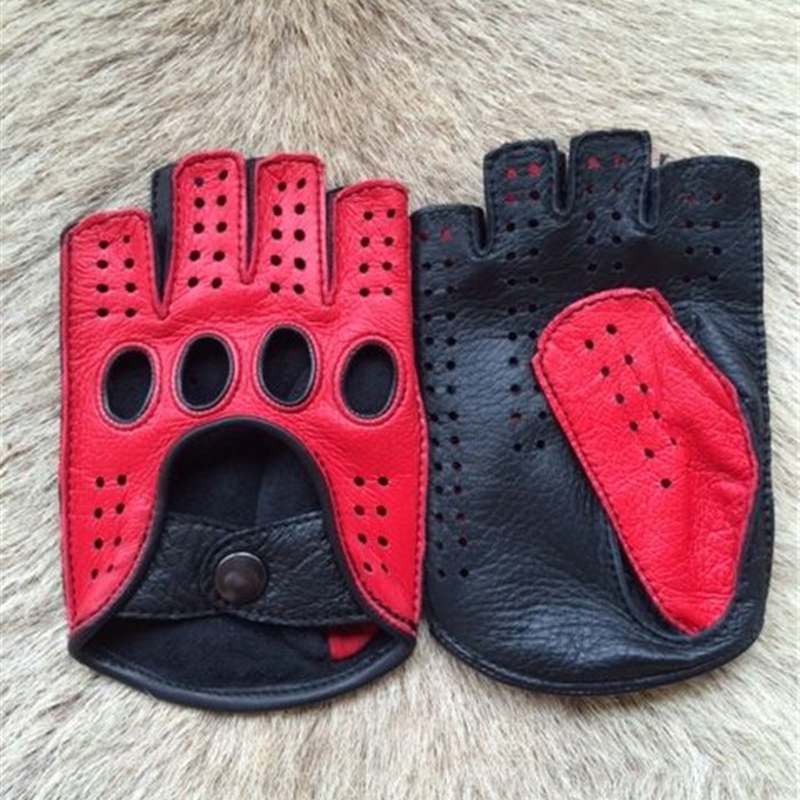Retro Half Finger Goat Leather - مراجعة Leather Driving Glove وسعره