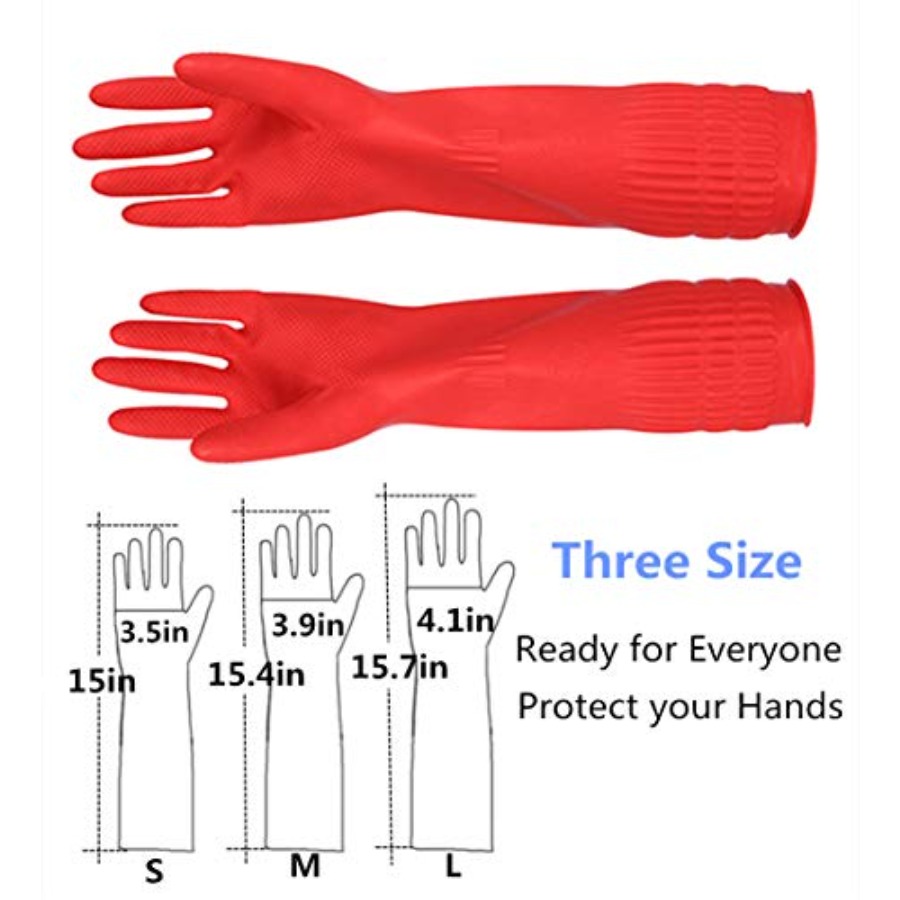 Rubber Cleaning Gloves Kitchen - مراجعة Rubber Glove Cleaning وسعره