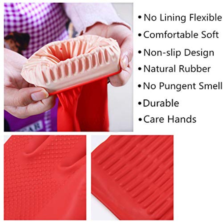 Rubber Cleaning Gloves Kitchen - مراجعة Rubber Glove Cleaning وسعره