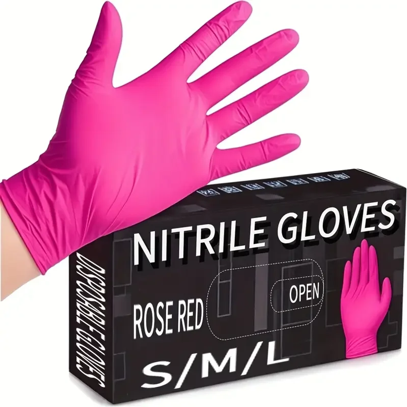 Fuchsia Nitrile Disposable Glo - مراجعة Latex Disposable Glove وسعره