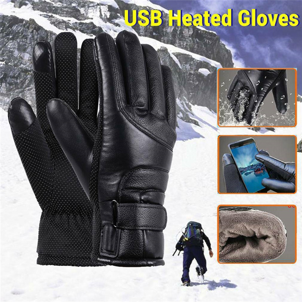 USB Electric Heated Gloves Out - مراجعة Ski Glove Waterproof وسعره