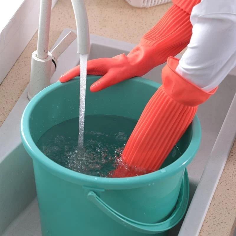 Long Reusable Rubber Dishwashi - مراجعة Dish Glove Rubber وسعره