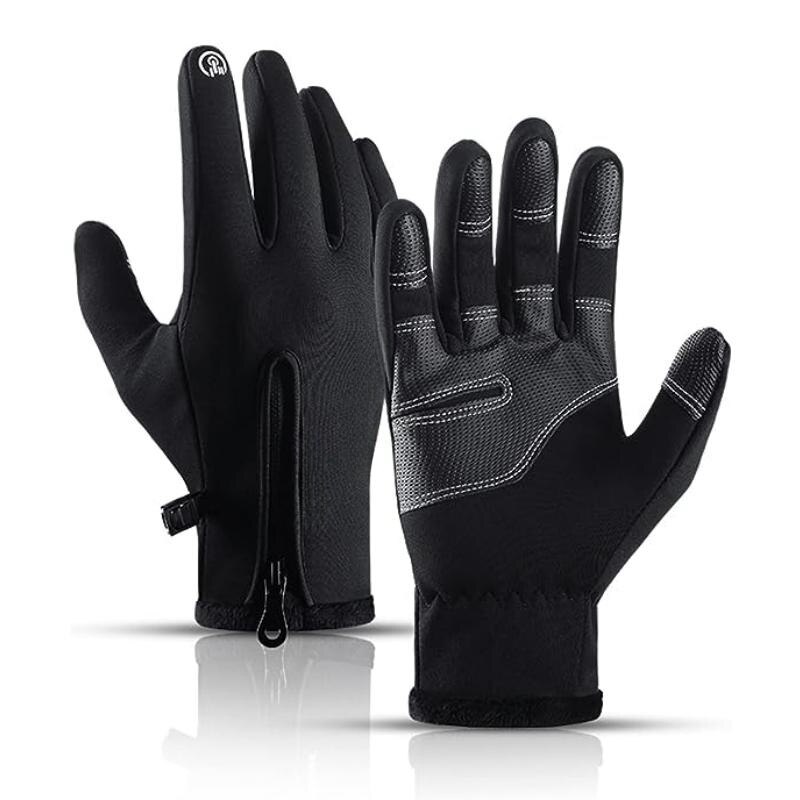 Winter Warm Gloves Men Women T - مراجعة Leather Driving Glove وسعره