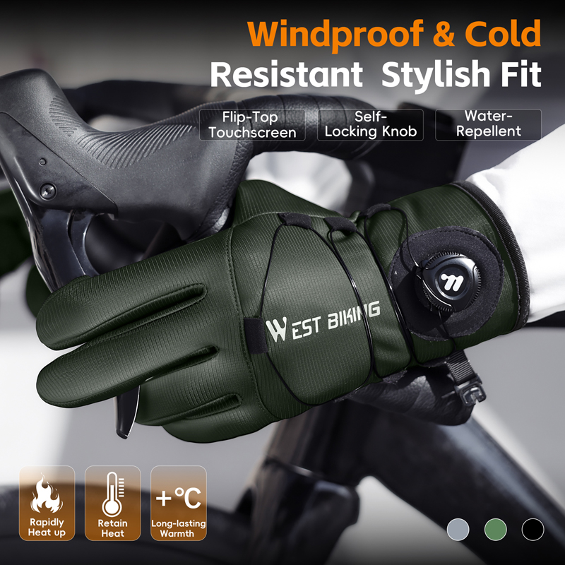 Winter Bike Gloves Magnetic Qu - مراجعة Winter Glove Insulated وسعره