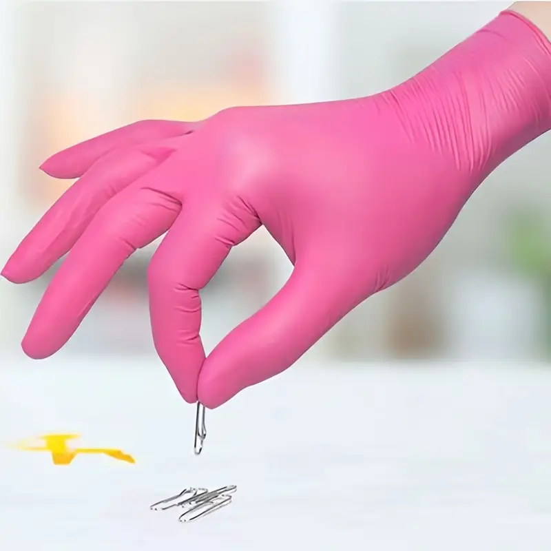 Fuchsia Nitrile Disposable Glo - مراجعة Latex Disposable Glove وسعره