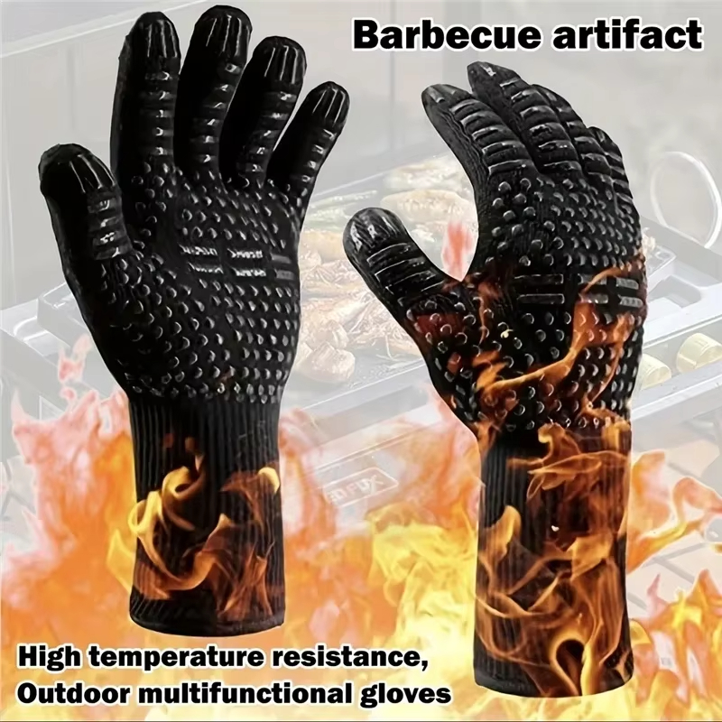 1 Pair Oven Gloves Oven Mitts  - مراجعة Oven Mitt Silicone وسعره