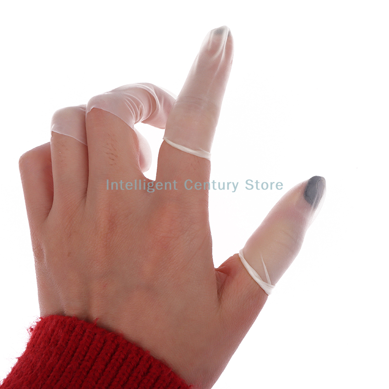 100 Pcs Rubber Non-slip Anti-s - مراجعة Latex Disposable Glove وسعره