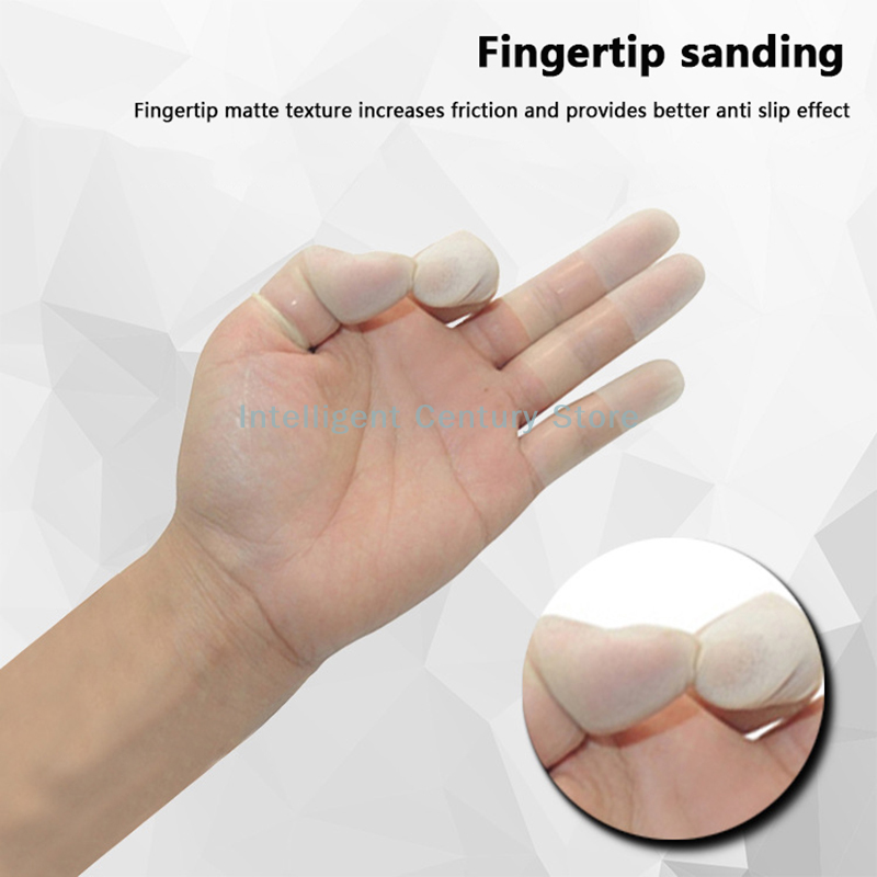 100 Pcs Rubber Non-slip Anti-s - مراجعة Latex Disposable Glove وسعره