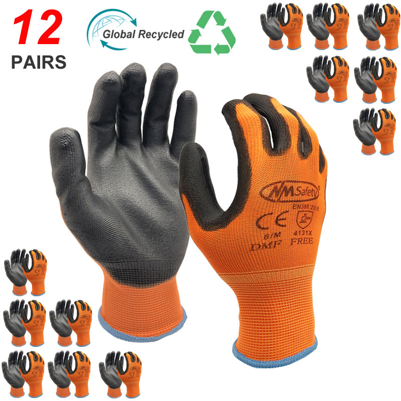 NMSafety 12 Pairs Work Gloves  - مراجعة Nitrile Mechanic Glove وسعره