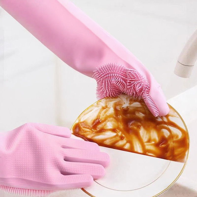 Dishwashing Cleaning Gloves Ma - مراجعة Dish Glove Rubber وسعره