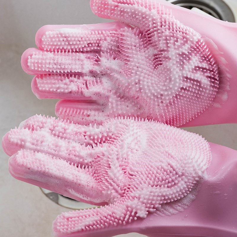 Dishwashing Cleaning Gloves Ma - مراجعة Dish Glove Rubber وسعره
