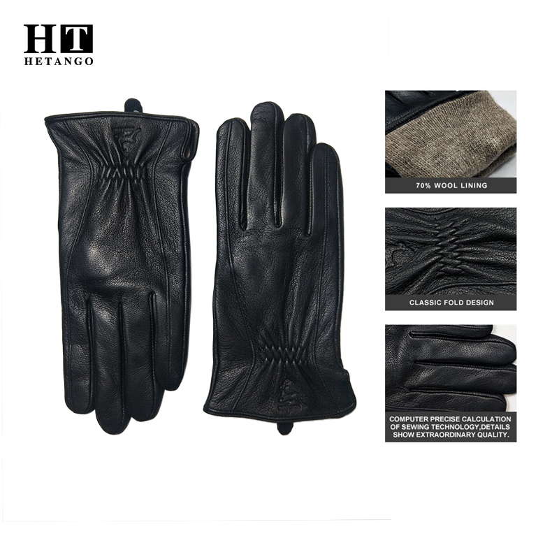  Winter Men's Black Buckskin  - مراجعة Wool Glove Lined وسعره