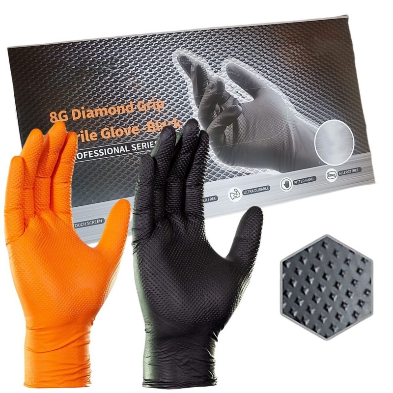 8Mil Thick Heavy Duty Safety W - مراجعة Nitrile Mechanic Glove وسعره