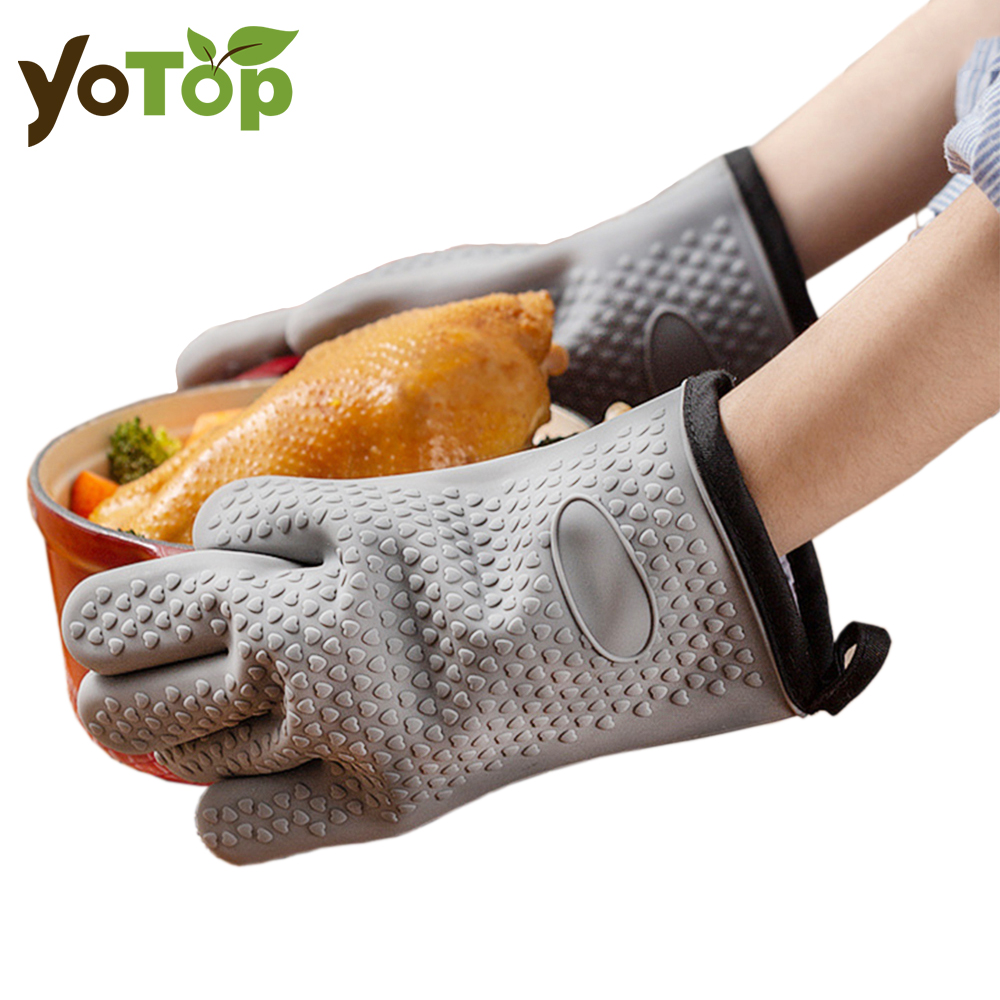 Heat Resistant Silicone Gloves - مراجعة Oven Mitt Silicone وسعره