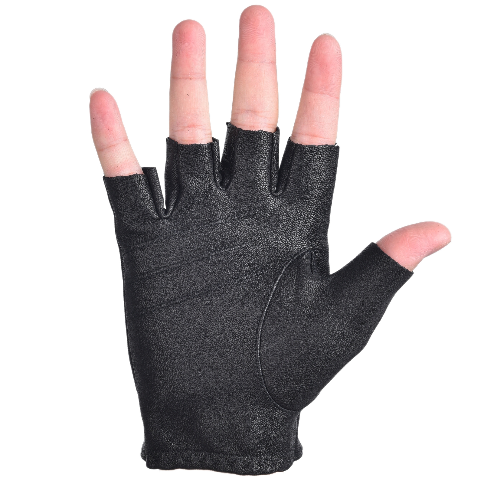 Mens Fingerless Gloves Half Fi - مراجعة Leather Driving Glove وسعره
