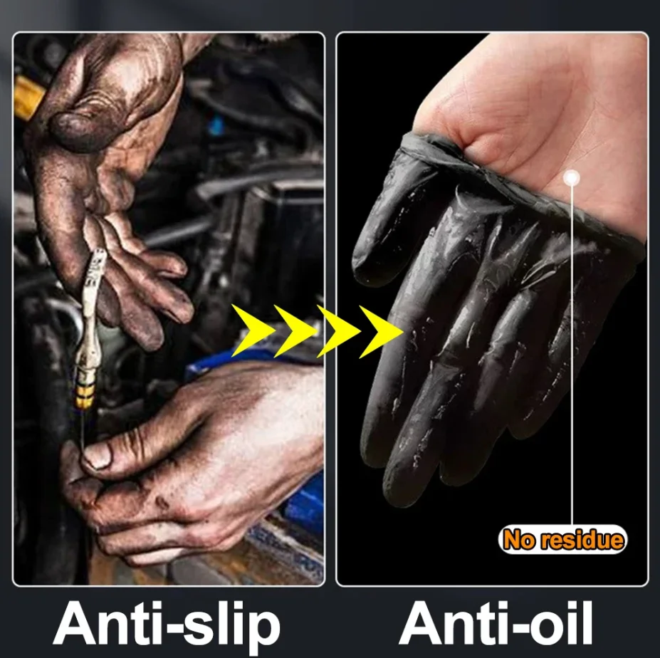 30/10Pcs Thick 8mil Nitrile Gl - مراجعة Nitrile Mechanic Glove وسعره